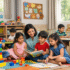 Developmental stages of preschoolers through play, learning, and social interaction