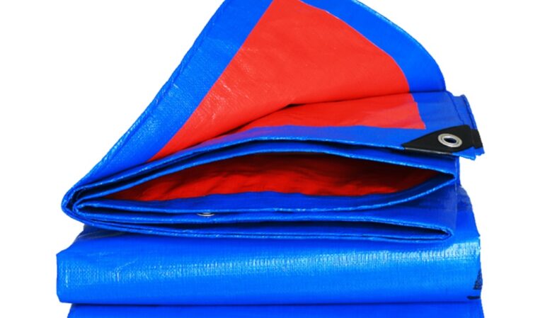 Red and Blue Heavy Duty Tarpaulin