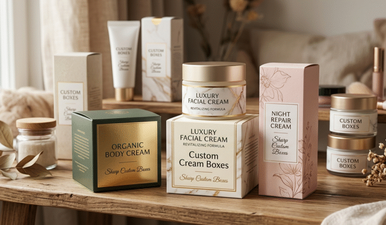 Custom Cream Boxes