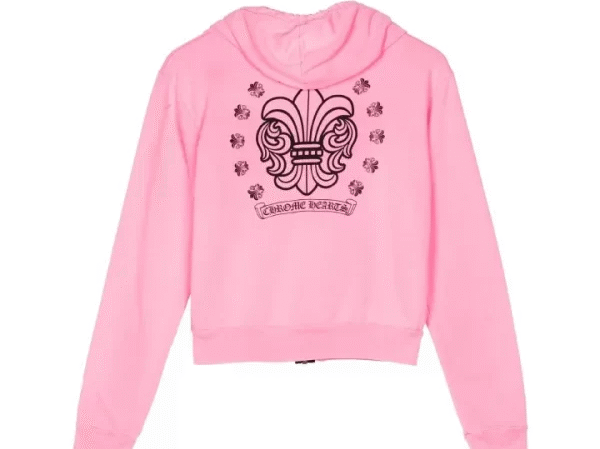Chrome-Hearts-Girls-Zip-Up-Pink-Hoodie-1-600x600