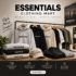 Essentials Tracksuit Matching Oversized Fleece Hoodie Jogger Set for Effortless US Streetwear
